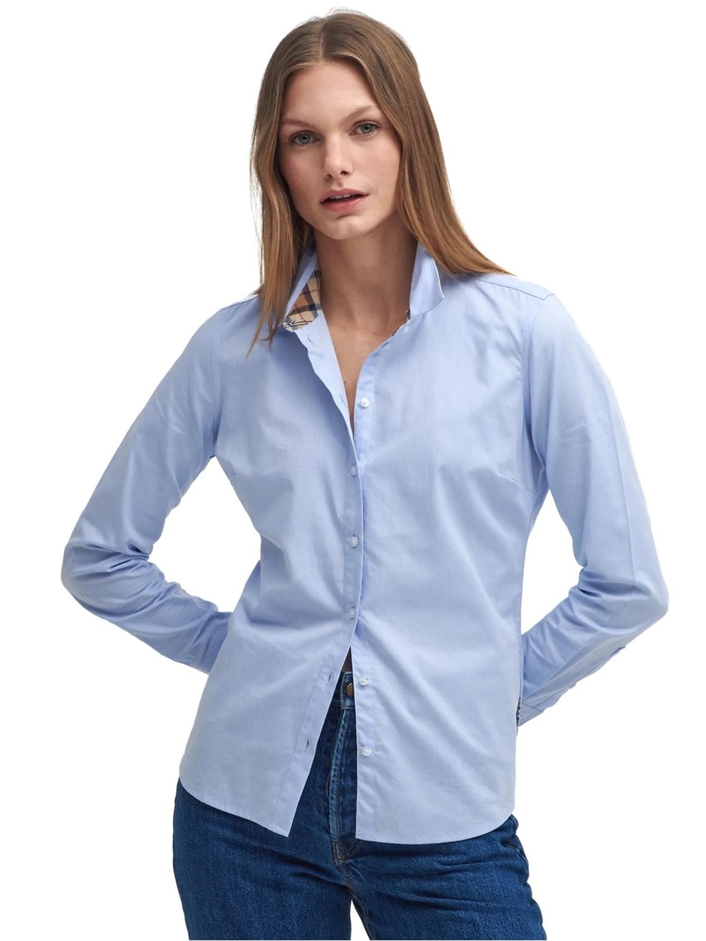 Barbour Portsdown Button Down Oxford Shirt / Women Size US 4 / EUC